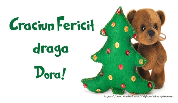 Felicitari de Craciun - Brazi | Craciun Fericit draga Dora!
