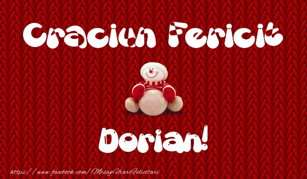 Felicitari de Craciun - ⛄ Om De Zapada | Craciun Fericit Dorian!