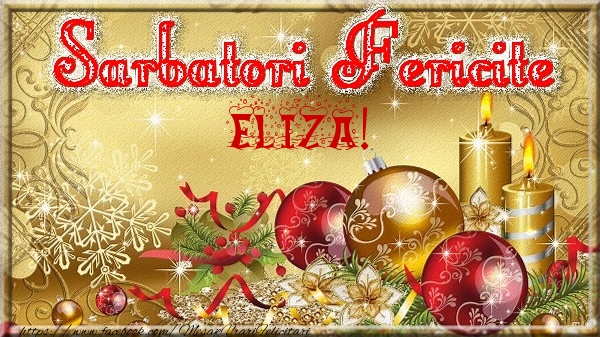 Felicitari de Craciun - Globuri | Sarbatori fericite Eliza!