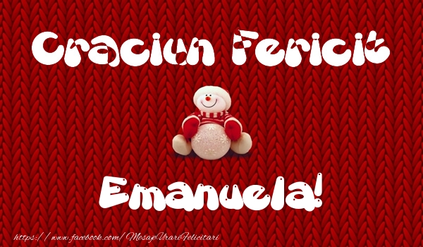 Felicitari de Craciun - Craciun Fericit Emanuela!