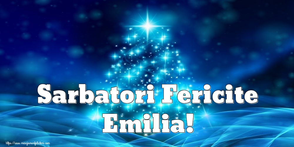 Felicitari de Craciun - Sarbatori Fericite Emilia!