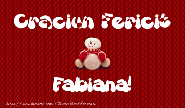 Felicitari de Craciun - ⛄ Om De Zapada | Craciun Fericit Fabiana!