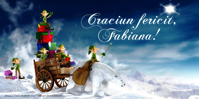 Felicitari de Craciun - Craciun fericit, Fabiana!