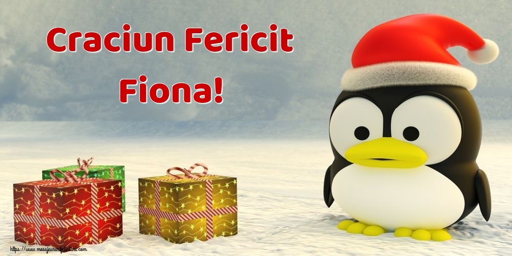 Felicitari de Craciun - Craciun Fericit Fiona!