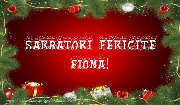 Felicitari de Craciun - Globuri | Sarbatori fericite Fiona!