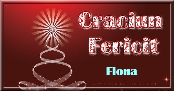 Felicitari de Craciun - Craciun Fericit Fiona