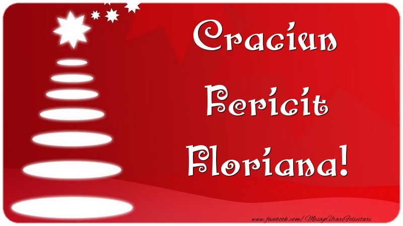 Felicitari de Craciun - Craciun Fericit Floriana