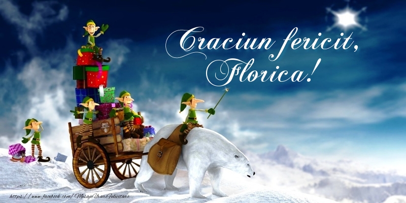 Felicitari de Craciun - Craciun fericit, Florica!