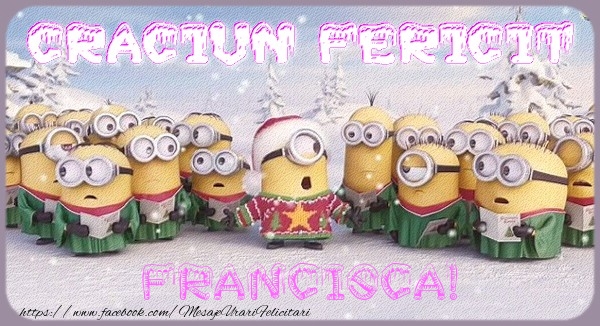 Felicitari de Craciun - Craciun Fericit Francisca