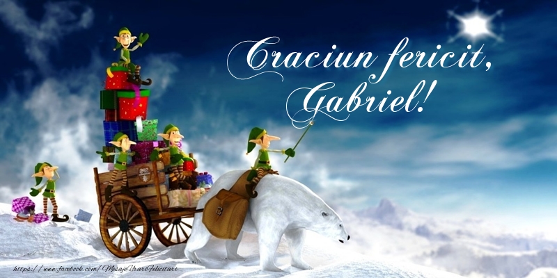 Felicitari de Craciun - Craciun fericit, Gabriel!