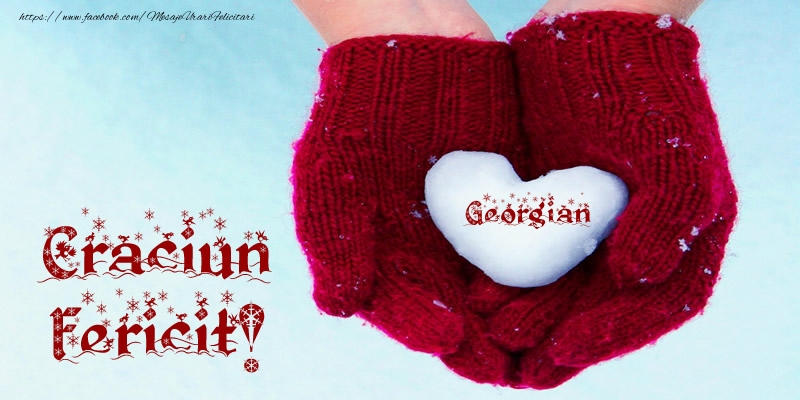 Felicitari de Craciun - Georgian Inimoara Craciun Fericit!