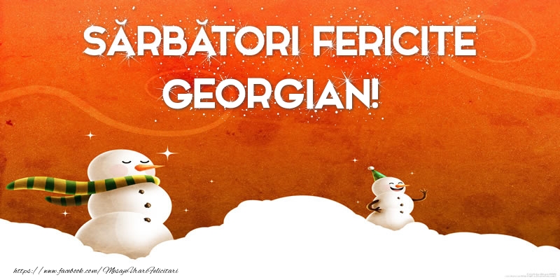 Felicitari de Craciun - Sărbători Fericite Georgian!