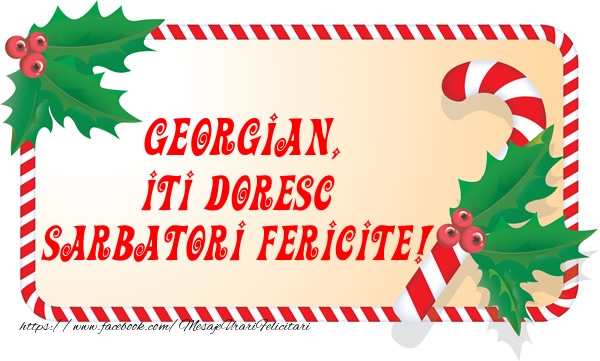 Felicitari de Craciun - Georgian Iti Doresc Sarbatori Fericite!