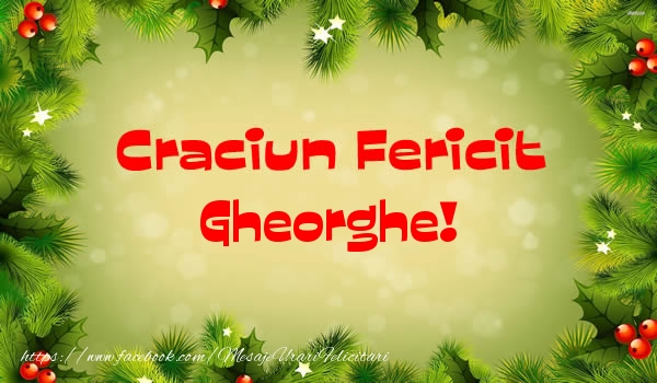 Felicitari de Craciun - Brazi | Craciun Fericit Gheorghe!