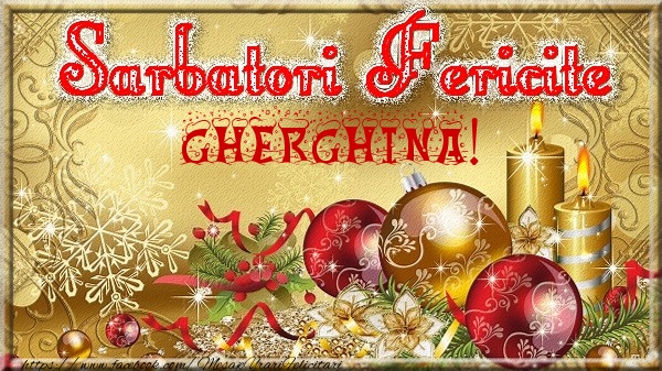 Felicitari de Craciun - Globuri | Sarbatori fericite Gherghina!