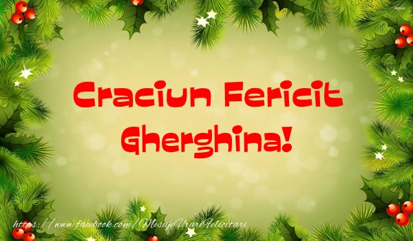 Felicitari de Craciun - Brazi | Craciun Fericit Gherghina!