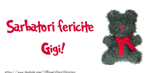 Felicitari de Craciun - Ursuleti | Sarbatori fericite Gigi!