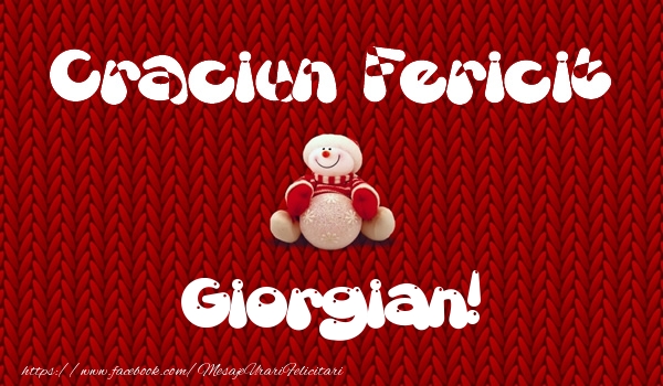Felicitari de Craciun - Craciun Fericit Giorgian!