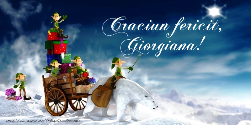 Felicitari de Craciun - Craciun fericit, Giorgiana!