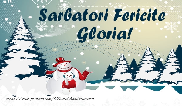 Felicitari de Craciun - ⛄ Brazi & Om De Zapada & Peisaje De Iarna | Sarbatori fericite Gloria!