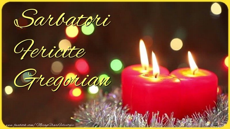 Felicitari de Craciun - Lumanari | Sarbatori Fericite Gregorian