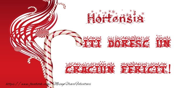 Felicitari de Craciun - Hortensia iti doresc un Craciun Fericit!