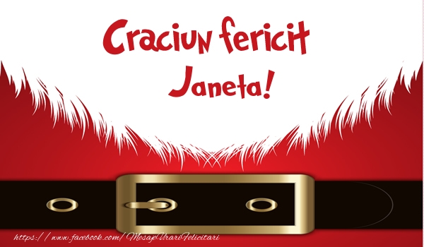 Felicitari de Craciun - Craciun Fericit Janeta!
