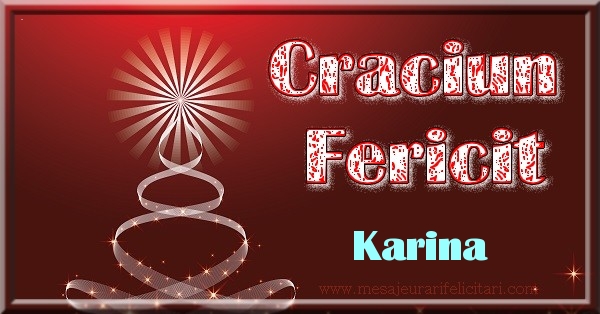 Felicitari de Craciun - Brazi | Craciun Fericit Karina