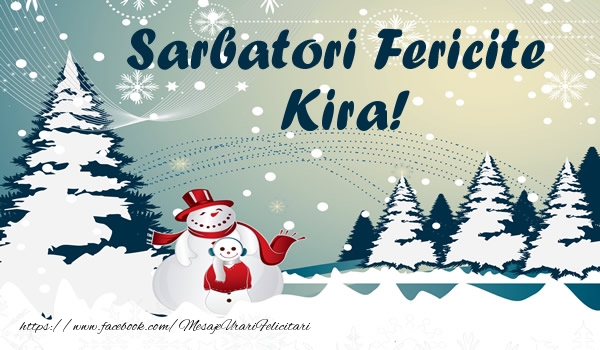 Felicitari de Craciun - ⛄ Brazi & Om De Zapada & Peisaje De Iarna | Sarbatori fericite Kira!