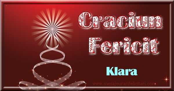 Felicitari de Craciun - Craciun Fericit Klara
