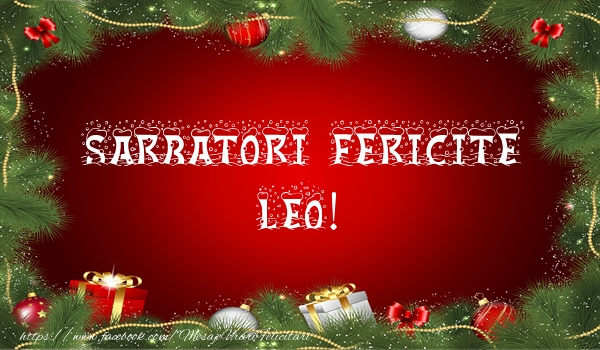 Felicitari de Craciun - Sarbatori fericite Leo!