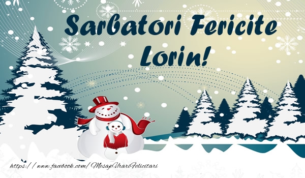 Felicitari de Craciun - ⛄ Brazi & Om De Zapada & Peisaje De Iarna | Sarbatori fericite Lorin!