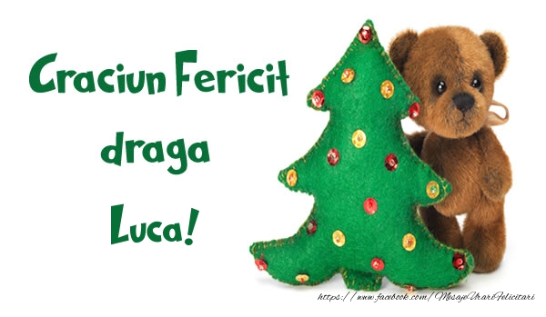 Felicitari de Craciun - Brazi | Craciun Fericit draga Luca!
