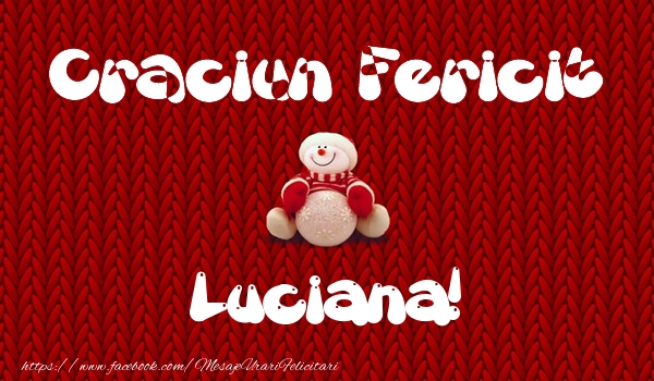 Felicitari de Craciun - ⛄ Om De Zapada | Craciun Fericit Luciana!