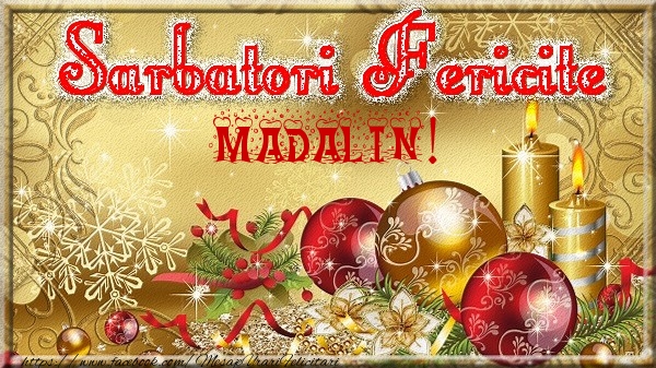 Felicitari de Craciun - Globuri | Sarbatori fericite Madalin!
