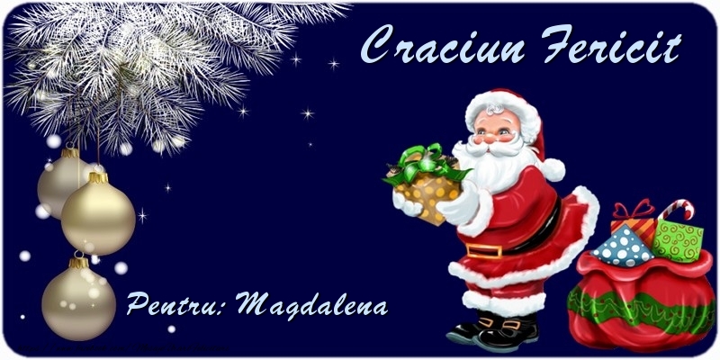 Felicitari de Craciun - Craciun Fericit Magdalena