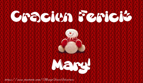 Felicitari de Craciun - ⛄ Om De Zapada | Craciun Fericit Mary!