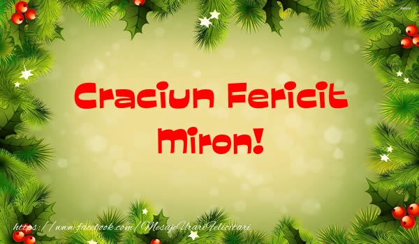 Felicitari de Craciun - Brazi | Craciun Fericit Miron!