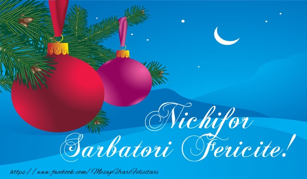 Felicitari de Craciun - Nichifor Sarbatori fericite!