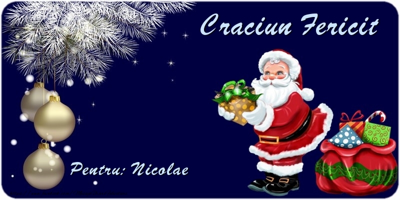 Felicitari de Craciun - Craciun Fericit Nicolae