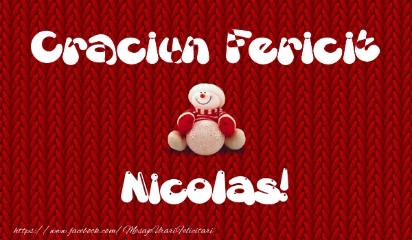 Felicitari de Craciun - Craciun Fericit Nicolas!