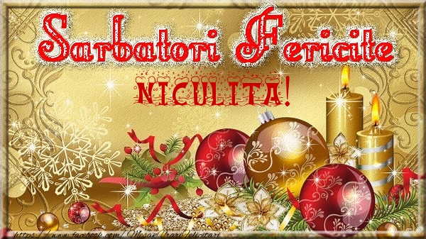 Felicitari de Craciun - Sarbatori fericite Niculita!