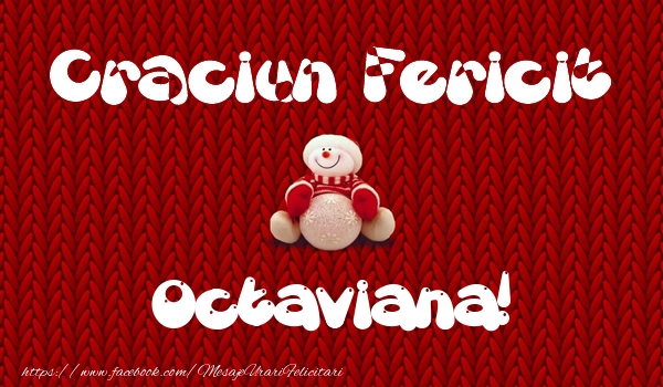 Felicitari de Craciun - ⛄ Om De Zapada | Craciun Fericit Octaviana!