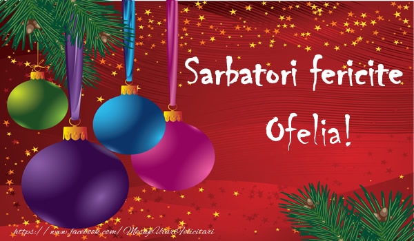  Felicitari de Craciun - Globuri | Sarbatori fericite Ofelia!
