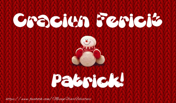 Felicitari de Craciun - ⛄ Om De Zapada | Craciun Fericit Patrick!