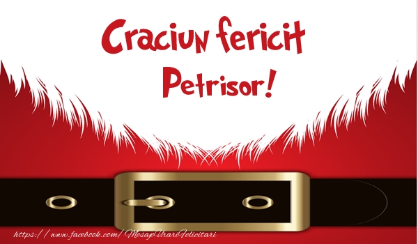 Felicitari de Craciun - Craciun Fericit Petrisor!