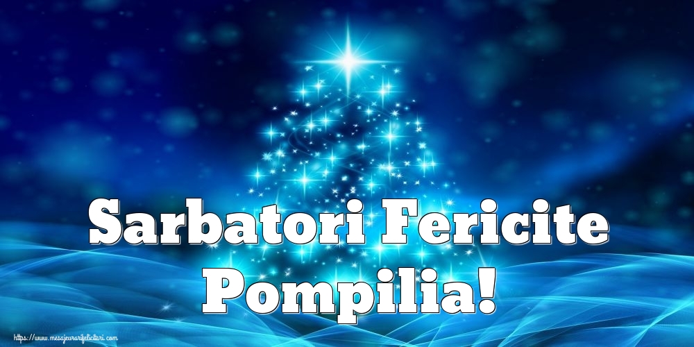 Felicitari de Craciun - Sarbatori Fericite Pompilia!