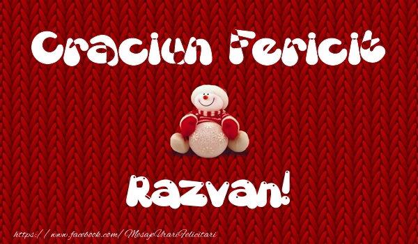 Felicitari de Craciun - ⛄ Om De Zapada | Craciun Fericit Razvan!