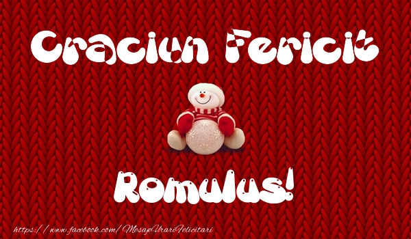 Felicitari de Craciun - ⛄ Om De Zapada | Craciun Fericit Romulus!