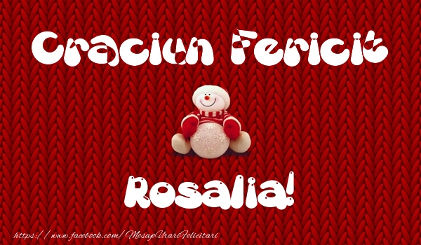Felicitari de Craciun - ⛄ Om De Zapada | Craciun Fericit Rosalia!